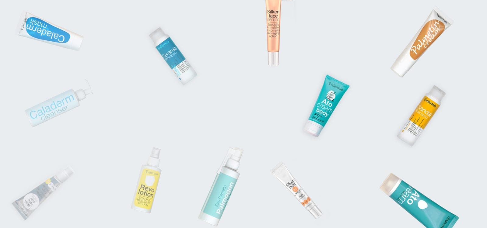 Evdermia products developed in the lab